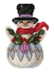 (image for) Snowman with Holly by Jim Shore (2021)